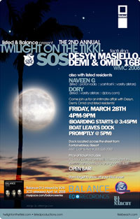 Twilight on the Tikki Friday March 28: Twilight On The Tikki With SOS